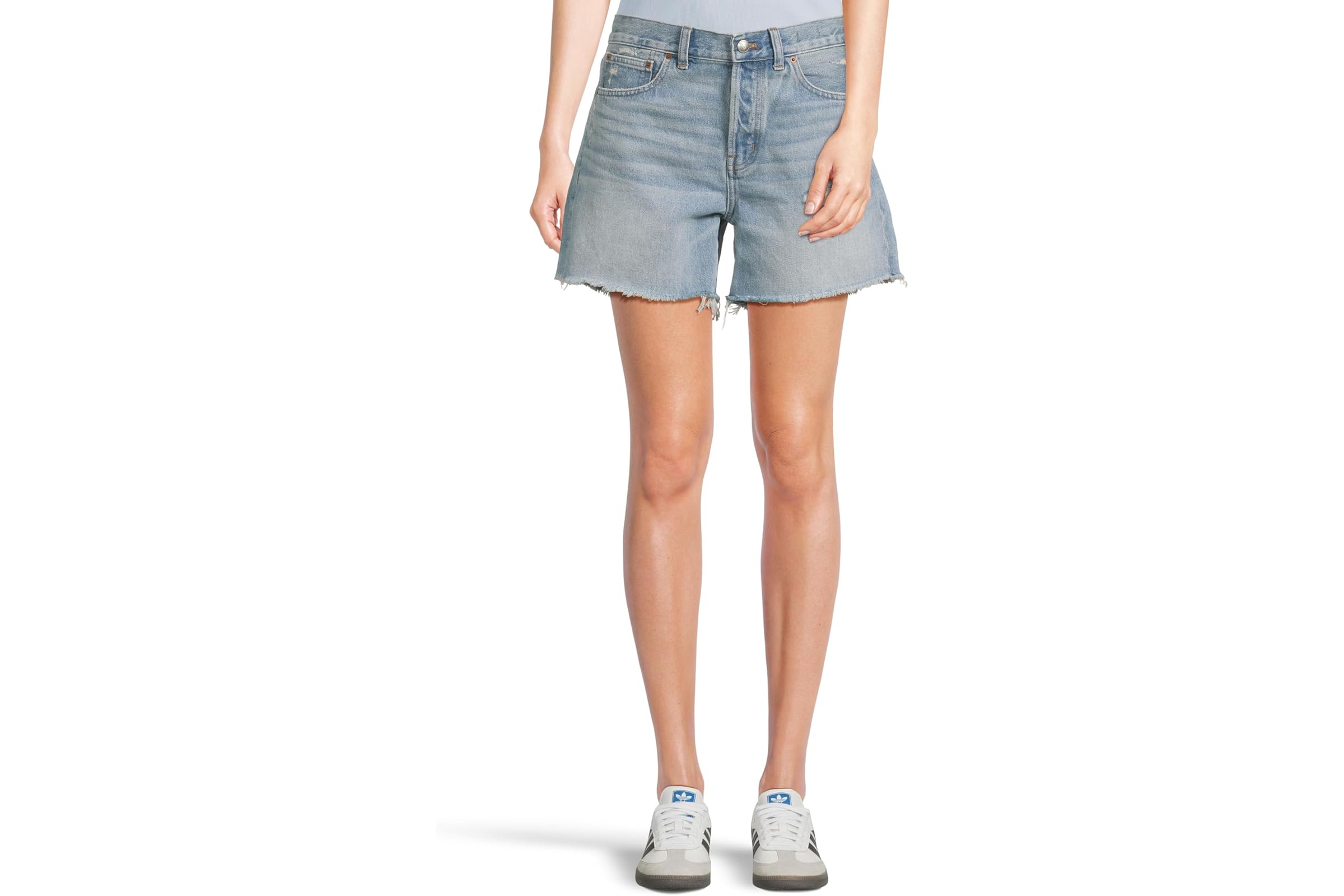 Шорты Madewell Rigid Cutoff 45 Shorts - Hallstead Wash 12890₽
