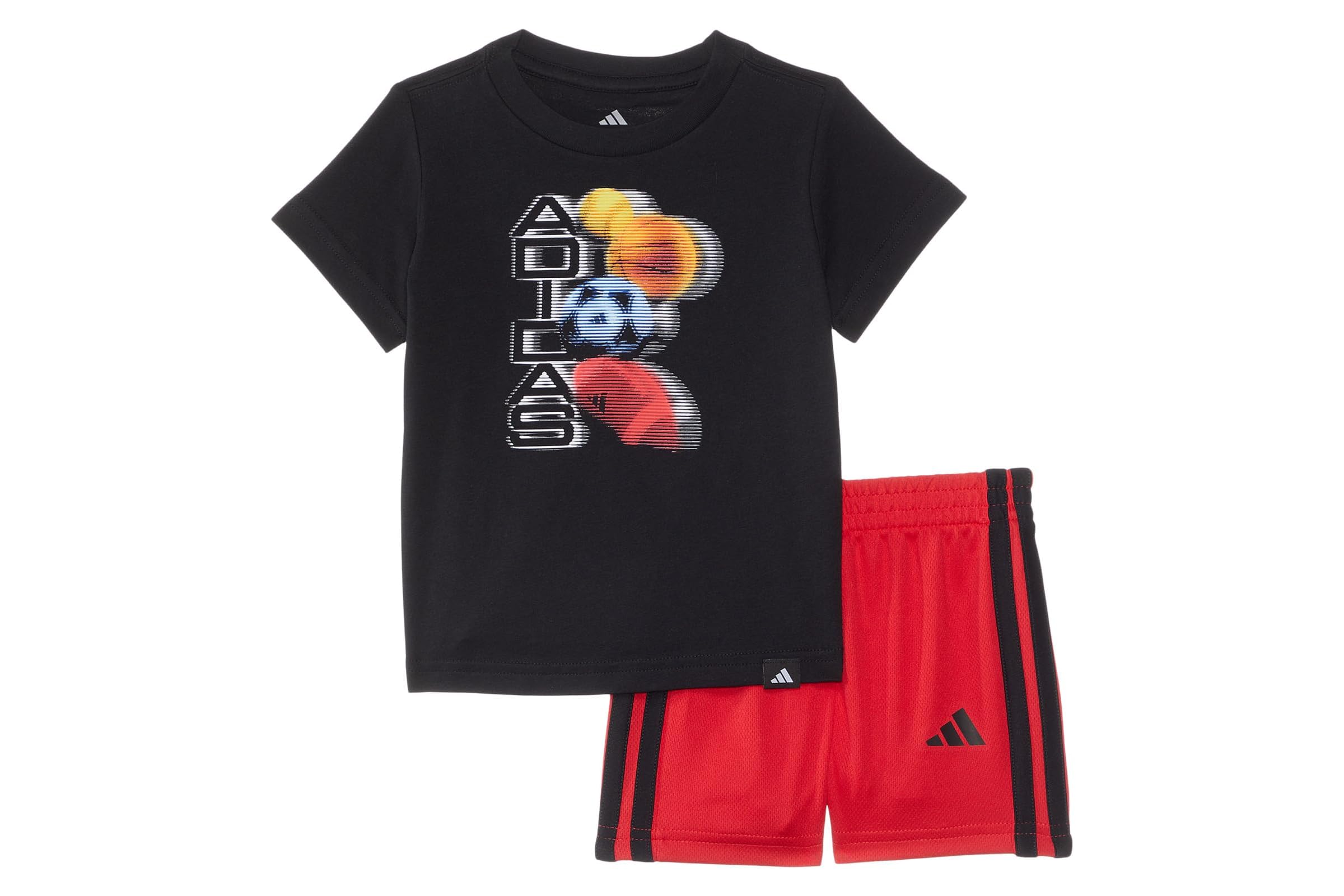 Шорты adidas Kids Graphic Cotton Tee - 3S Short Set Infant 3890₽