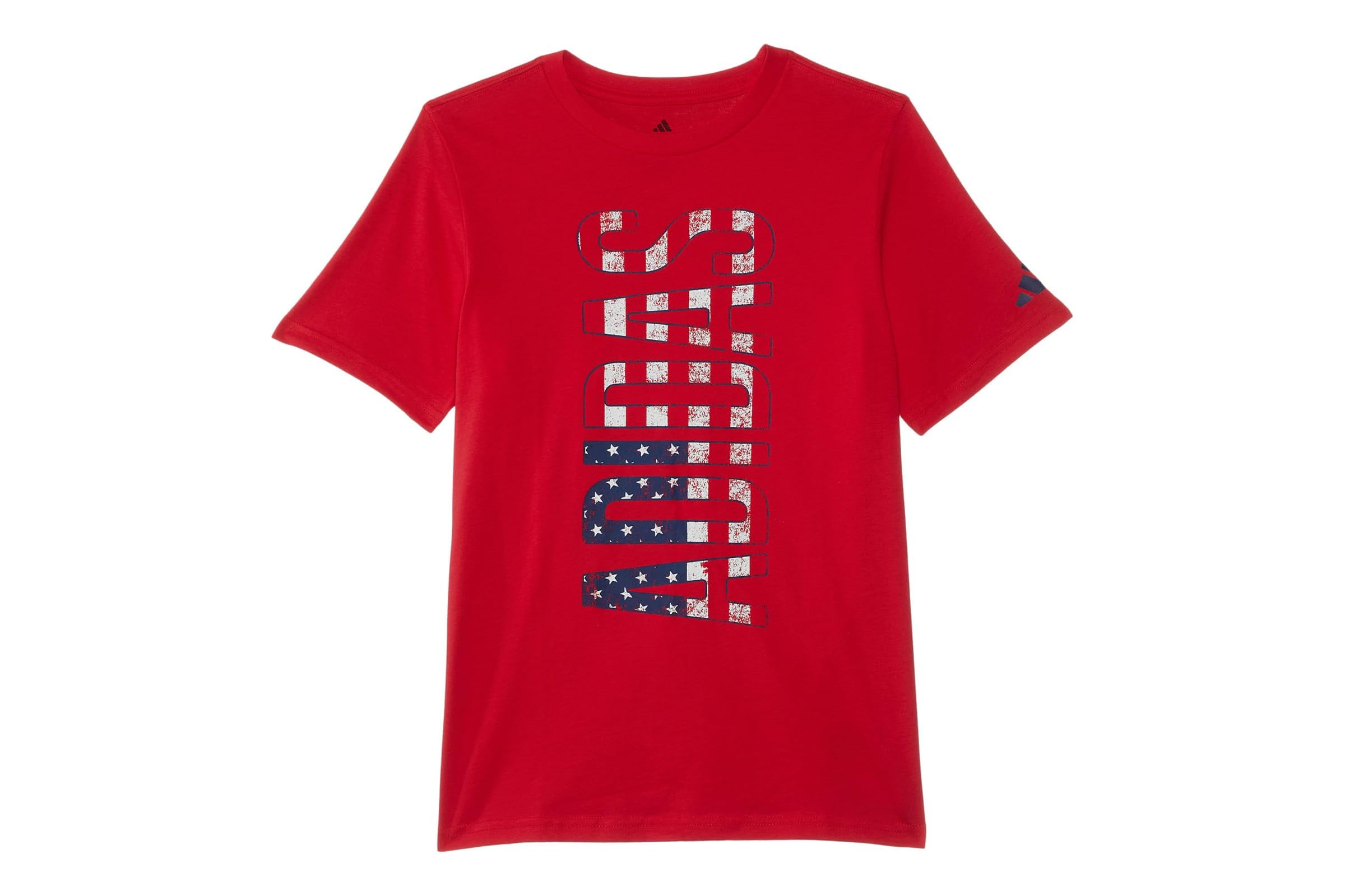 Мужская рубашка adidas Kids Americana Flag Tee Big Kids 2890₽