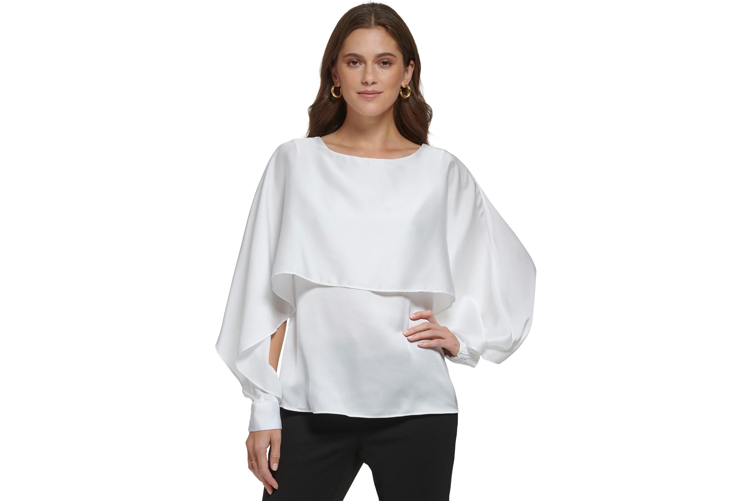 DKNY Long Sleeve Cape Top 9890₽