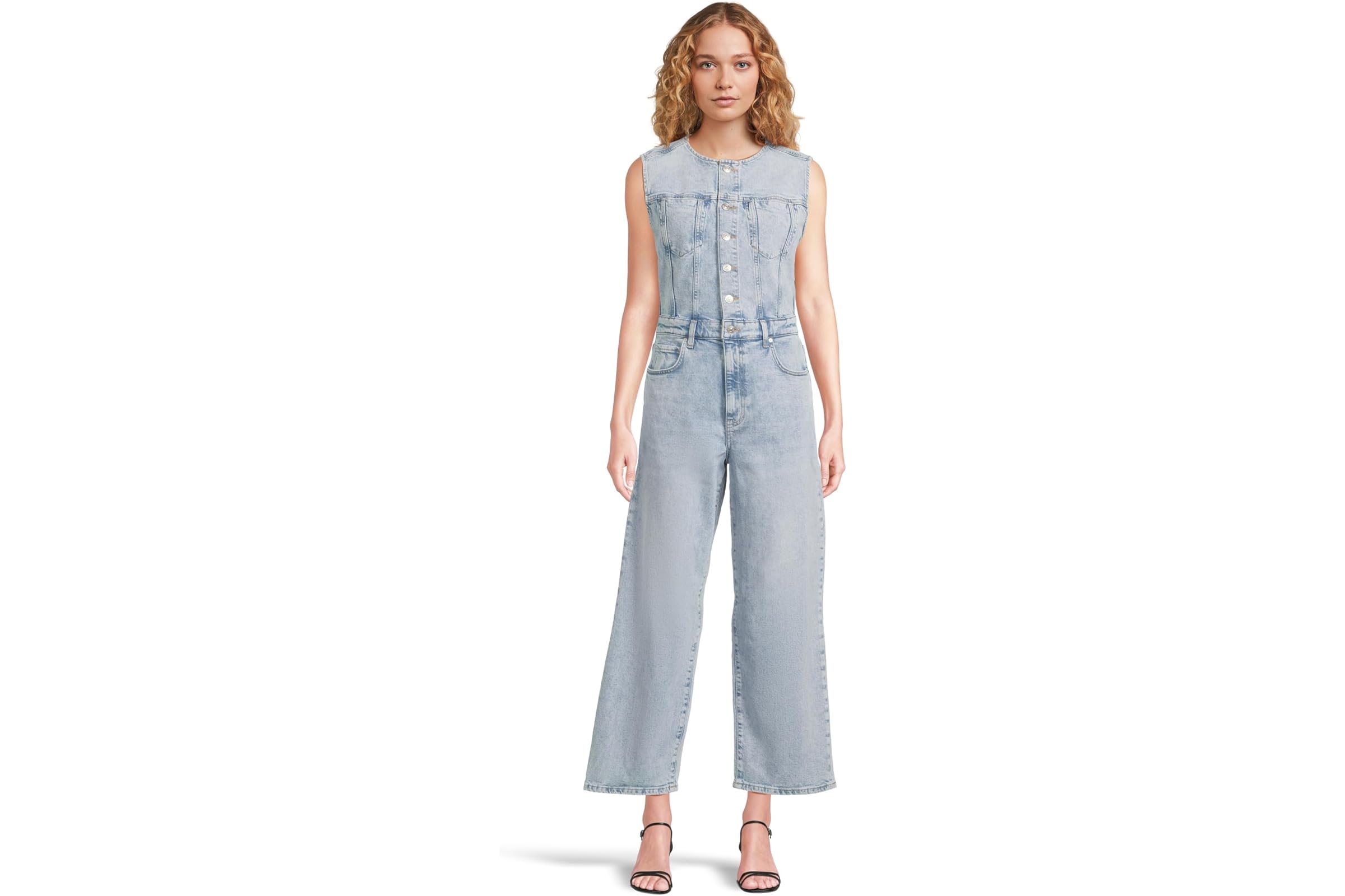 Комбинезон Paige Cirie Ankle Denim Jumpsuit in Mezza