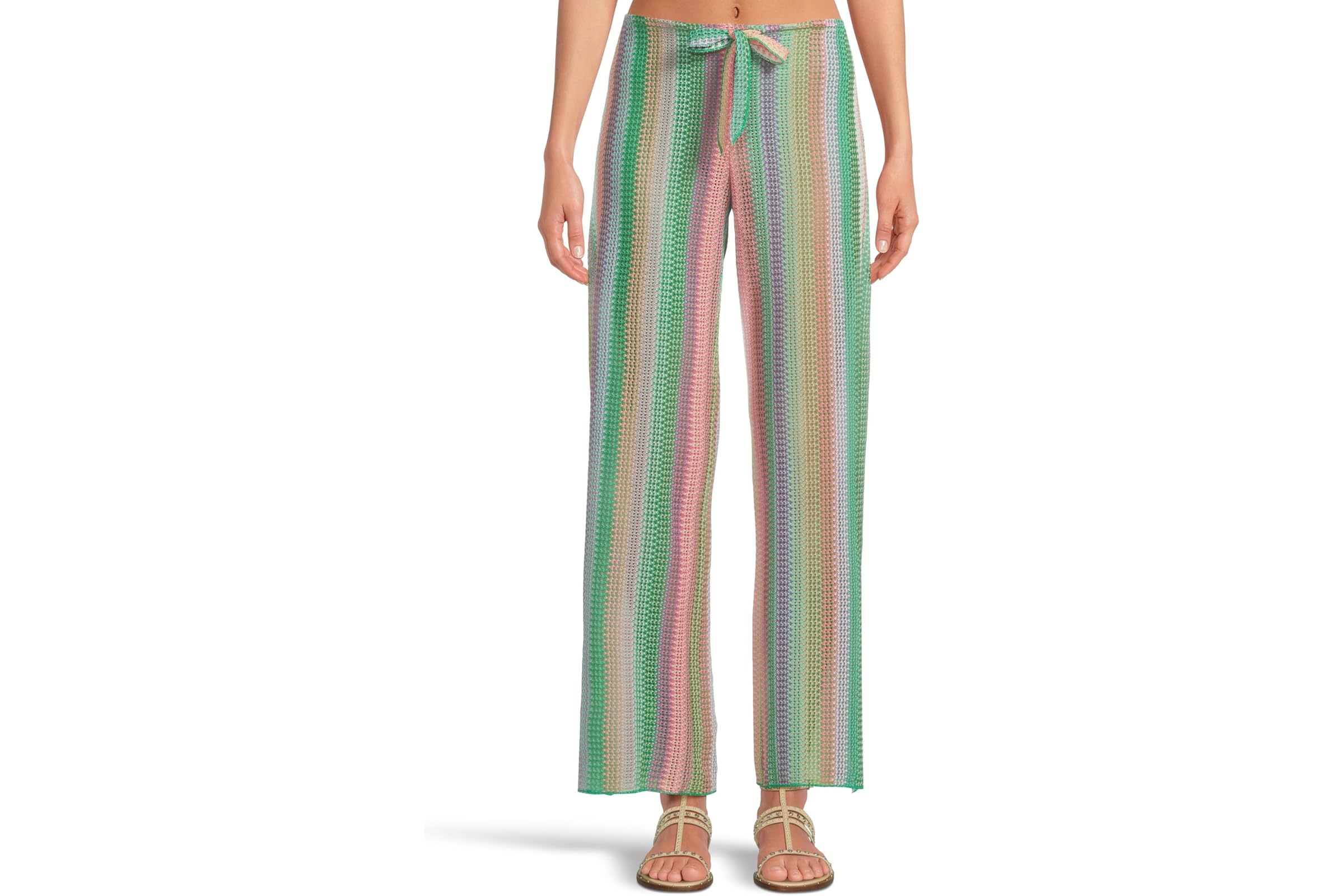 Брюки BECCA Beach Side Crochet Split Leg Pants