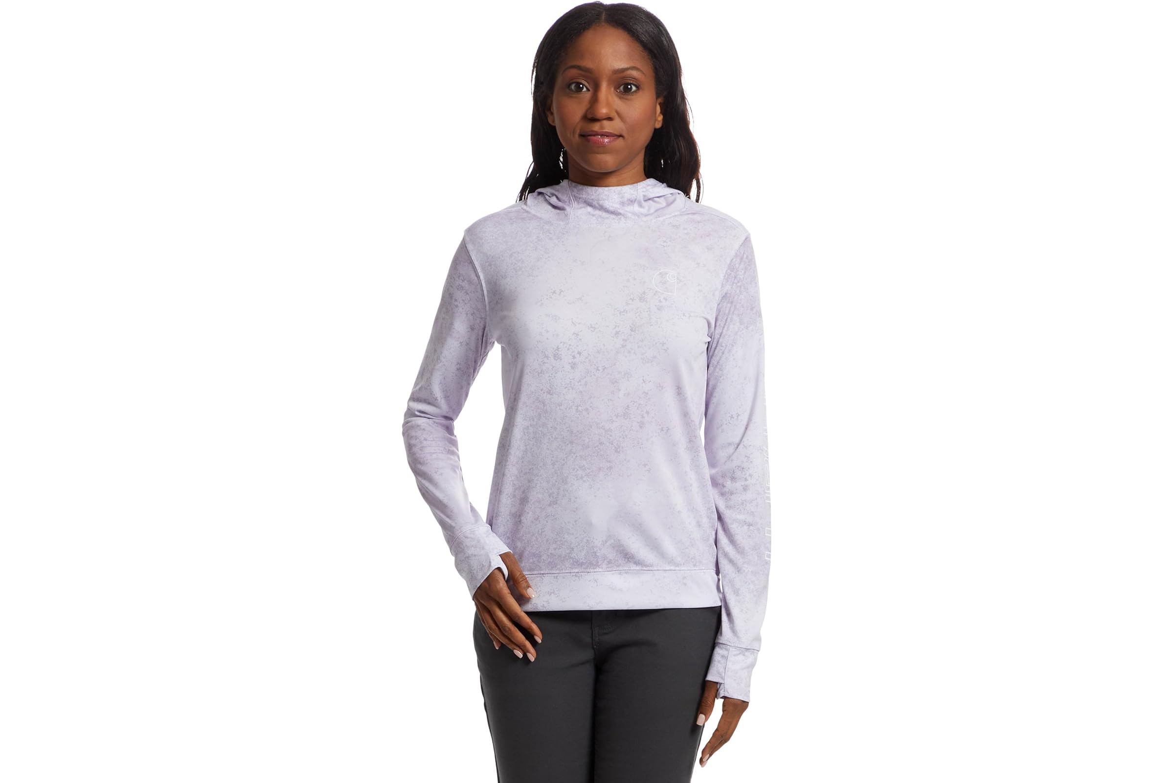 Carhartt Force Sun Defender Lightweight Long-Sleeve Hooded Graphic T-shirt 7090₽