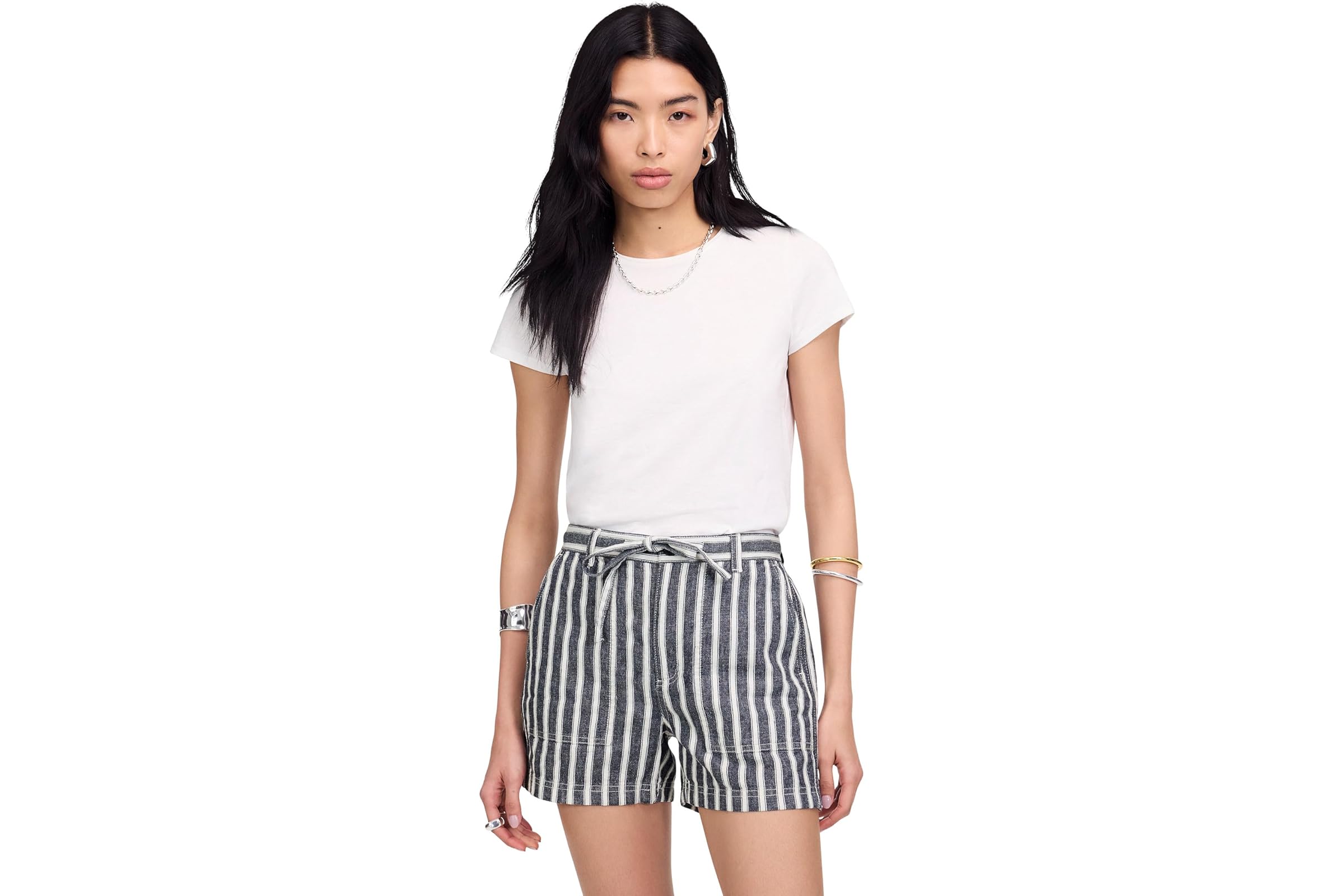 Шорты Madewell Utility E Back Shorts - Striped Twill Line 11090₽