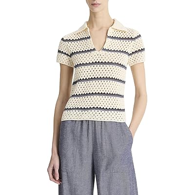Vince Macrame Stripe Henley