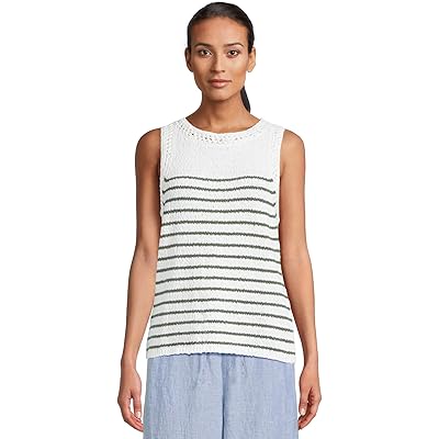 Tommy Bahama Crochet Edge Striped Tank