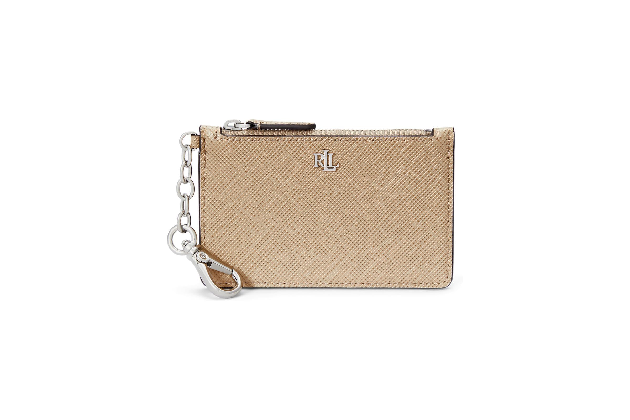 Кошелек Lauren Ralph Lauren Crosshatch Leather Zip Card Case 10690₽
