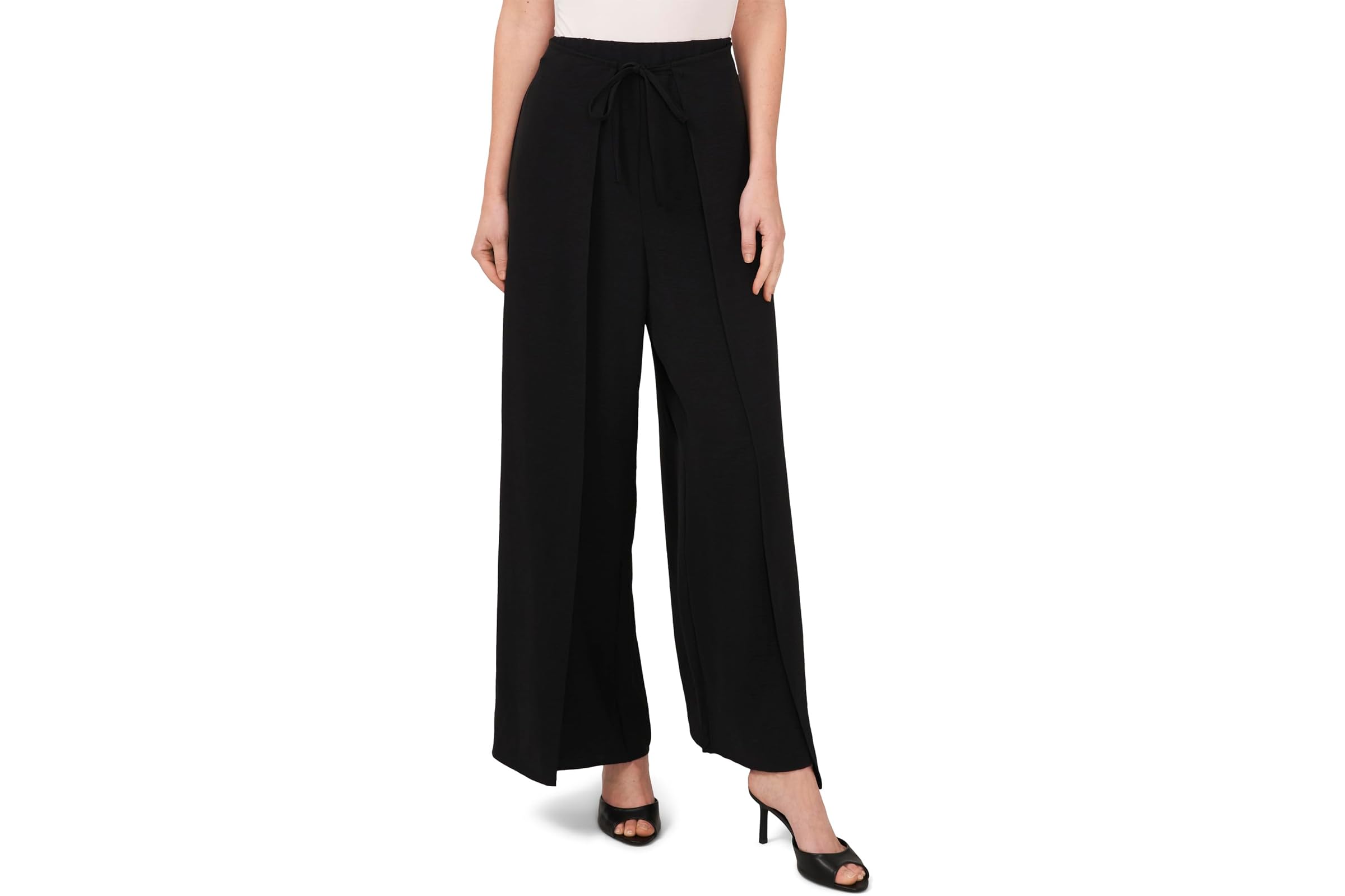 Брюки CeCe Side Overlap Self Tie Pants