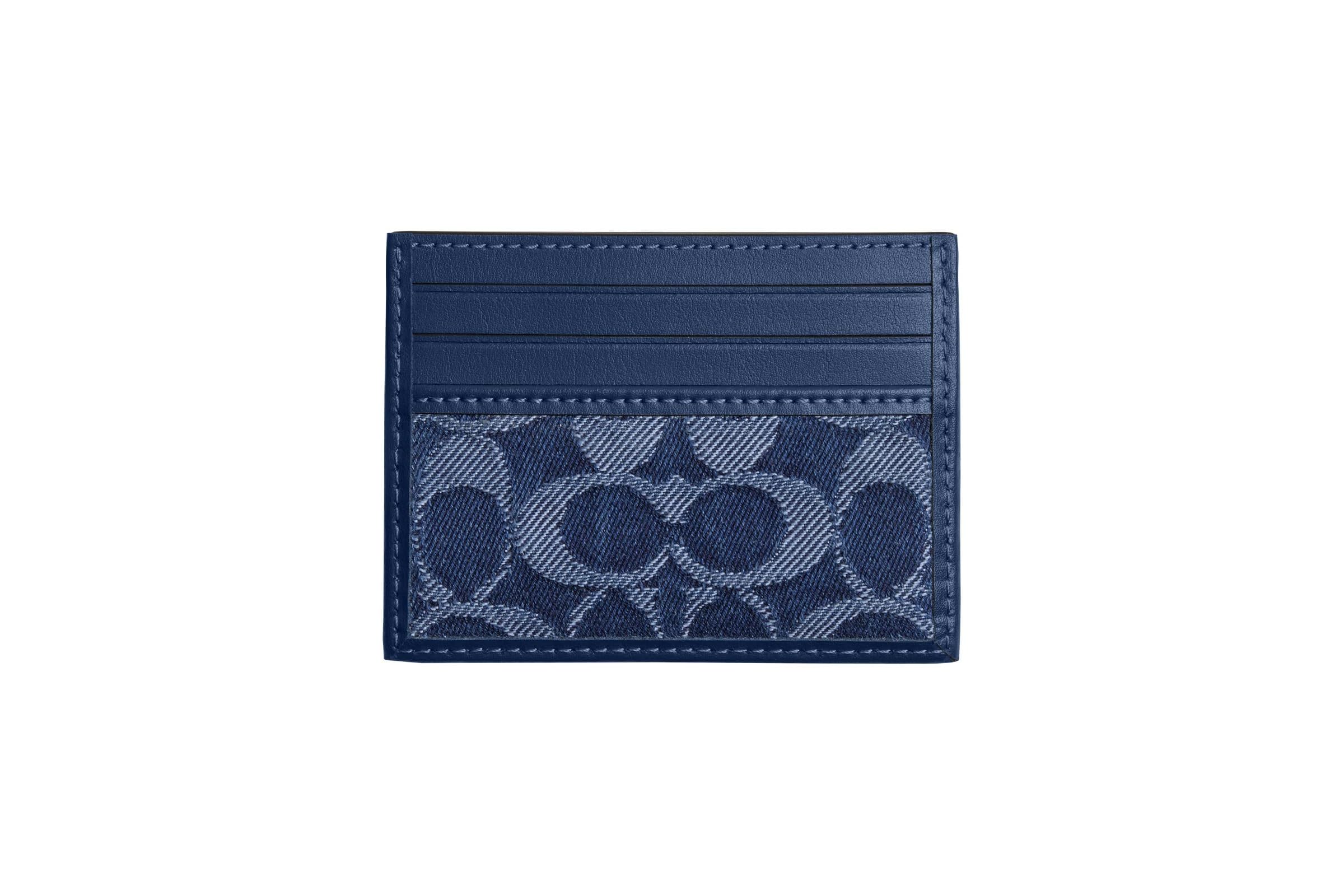 Кошелек COACH Card Case In Signature Denim 10090₽