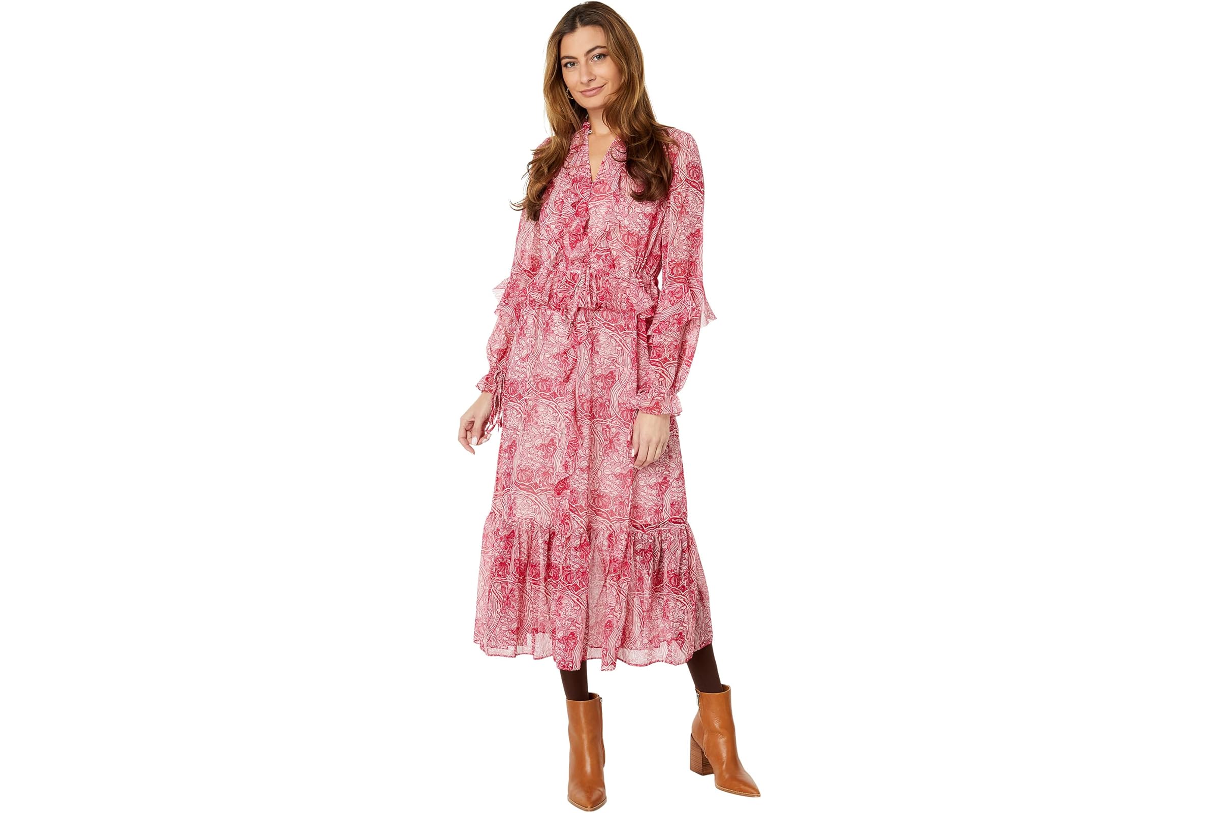 Платье Ted Baker Alissia Ruffle Midi Shirtdress 62890₽