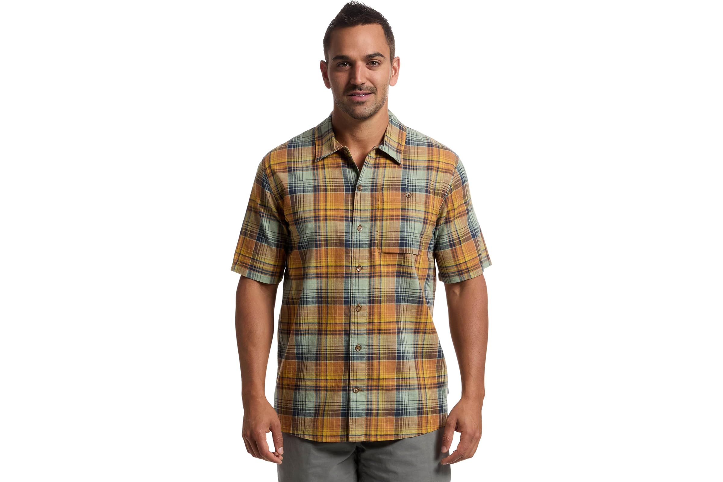 Мужская рубашка Royal Robbins Redwood Plaid Short Sleeve 13690₽