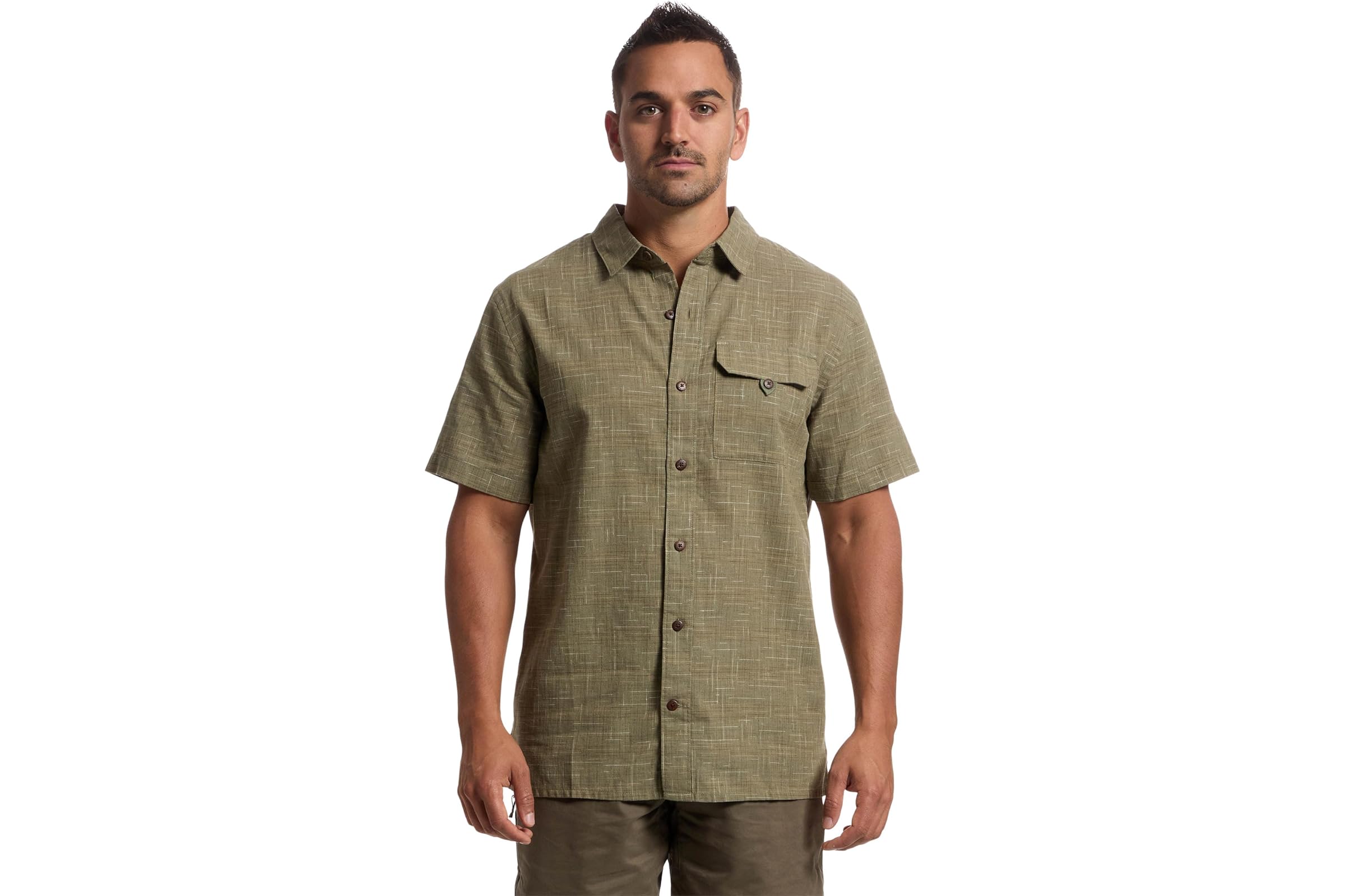 Мужская рубашка Royal Robbins Hempline Spaced Short Sleeve 15590₽