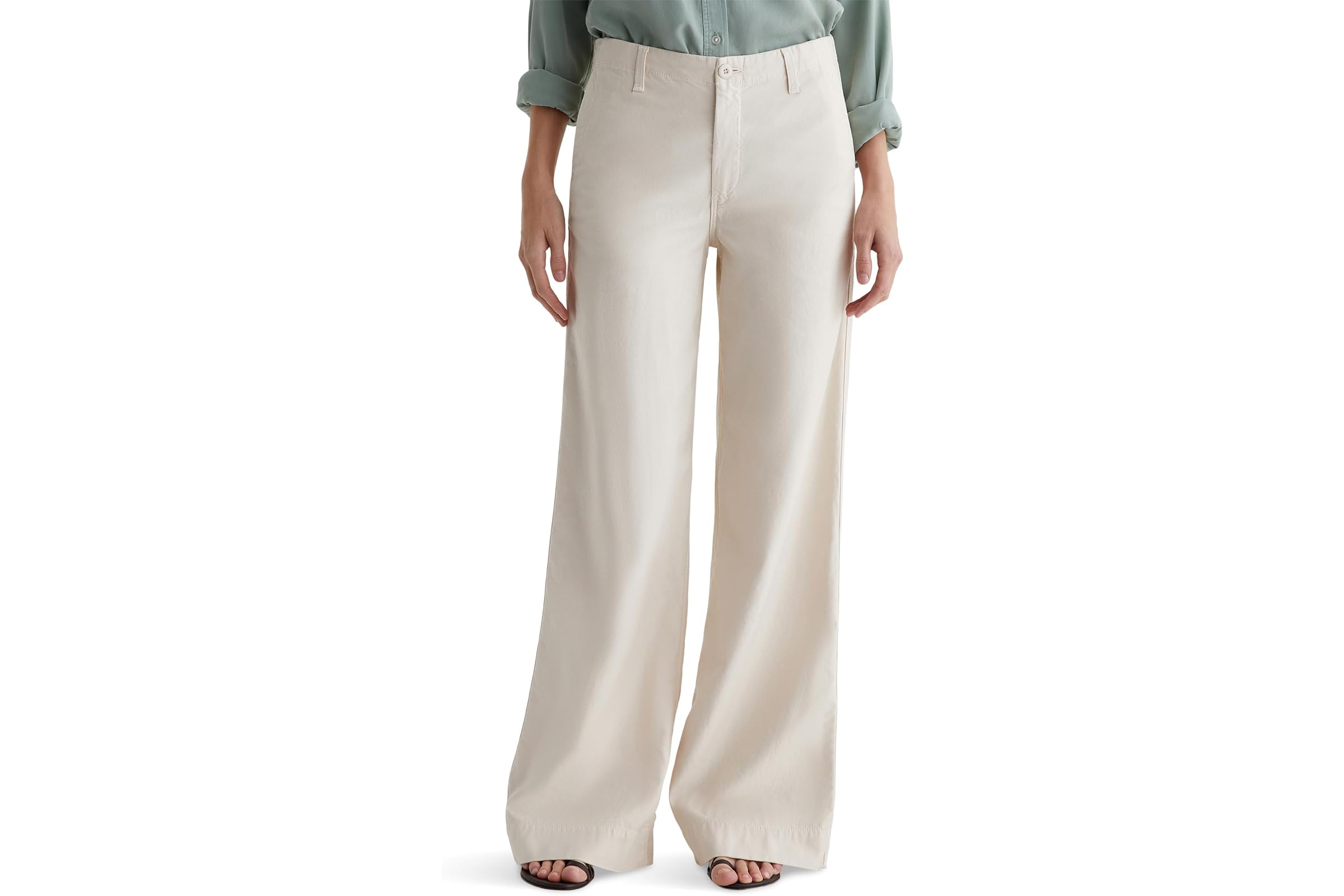 Брюки AG Jeans Laurent Mid Rise Utility Wide Leg Pants