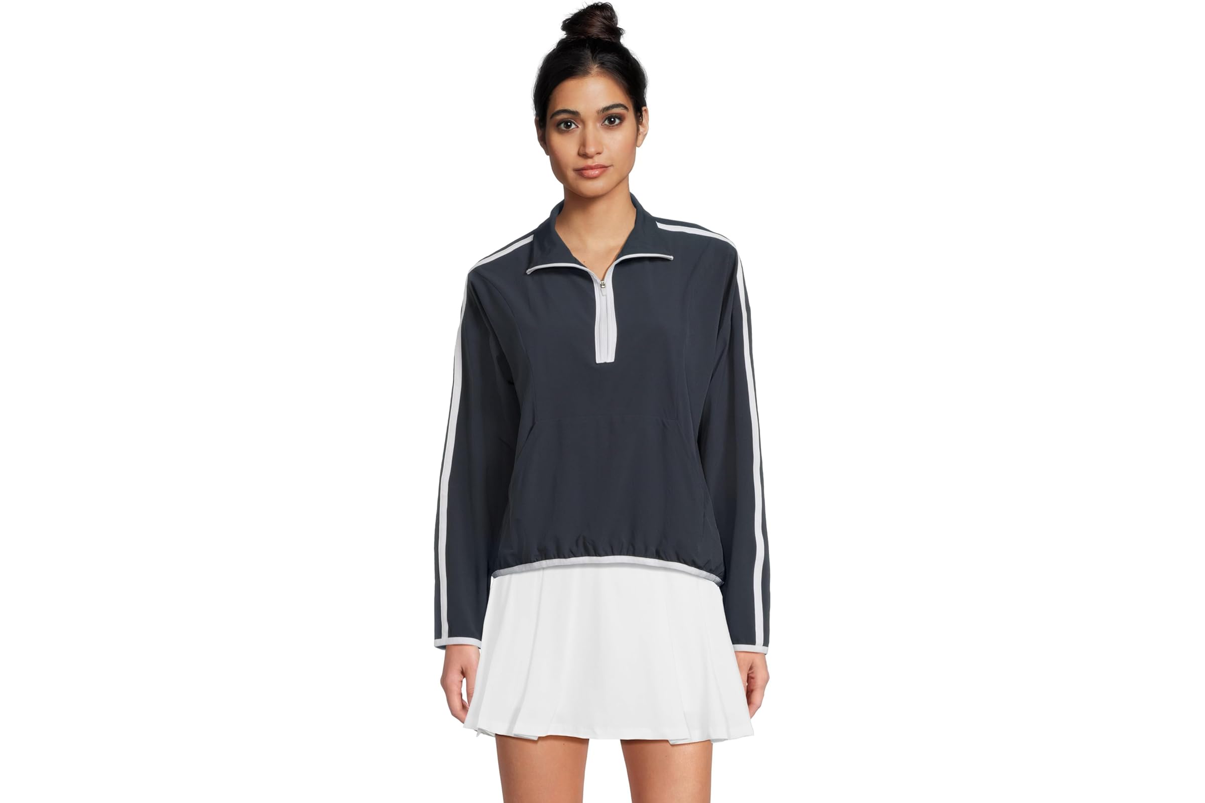 Beyond Yoga Contrast Half Zip Pullover