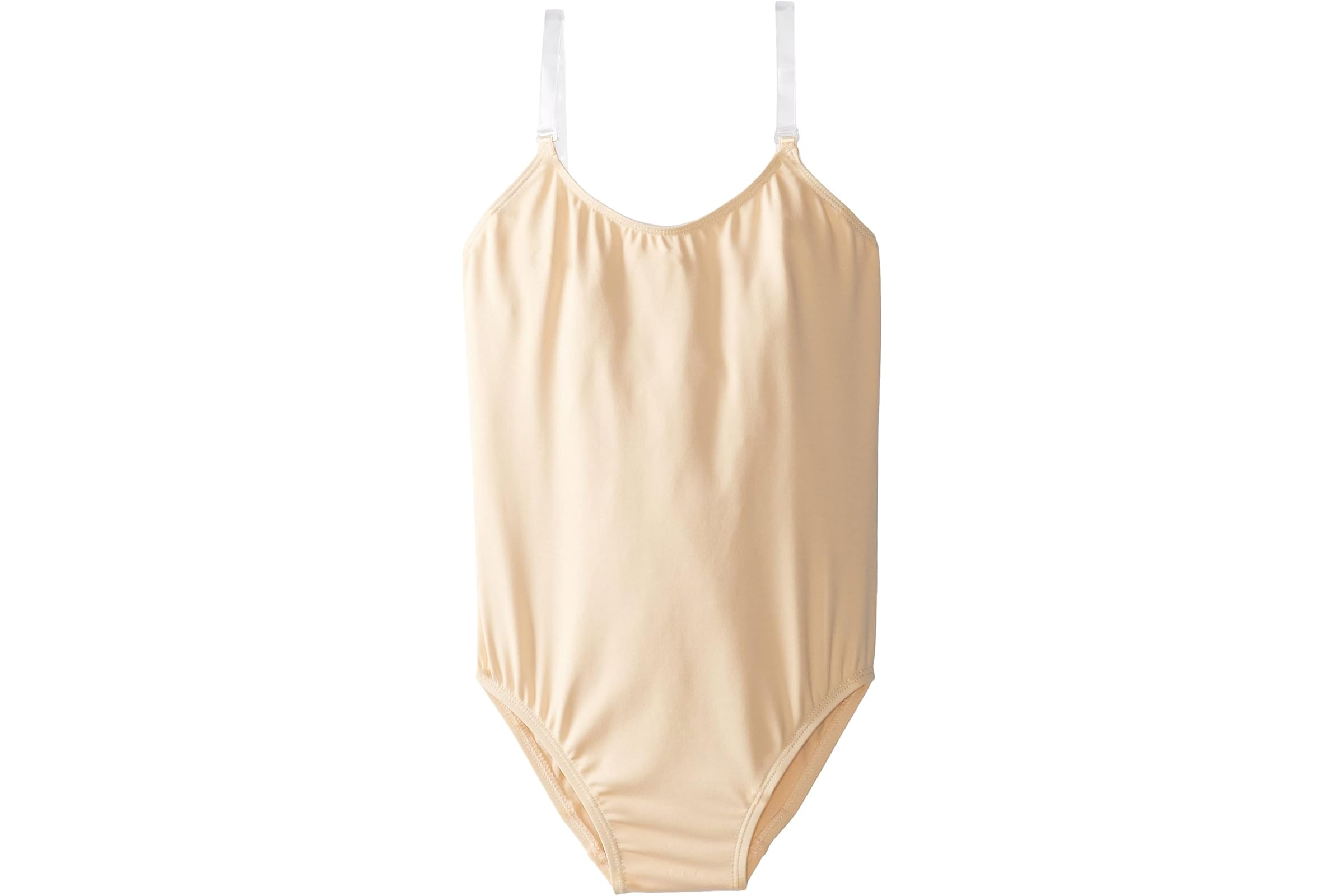 Capezio Camisole Leotard w/ Clear Transition Straps - Girls - Size Child Intermediate, Nude