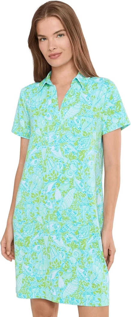 Женское платье Lilly Pulitzer Dune UPF 50+, небесно‑голубое