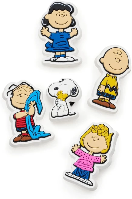 Crocs Jibbitz Characters peanuts iii, 5 упаковок