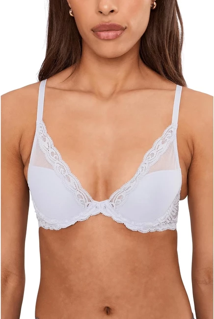 Женский бюстгальтер Natori Feathers Plunge, светло-голубой