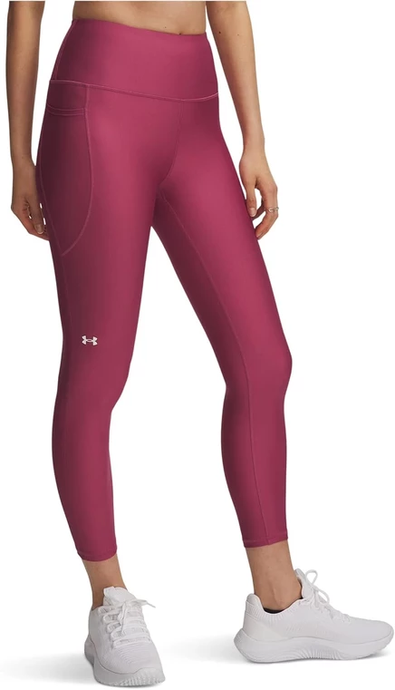 Женские леггинсы Under Armour HeatGear укороченные, фуксия/белые