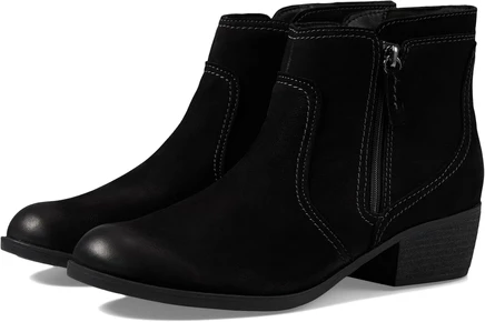 Женские ботильоны Clarks Charlten Ave нубук, черные