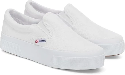 Superga 2740 Platform Slip On white