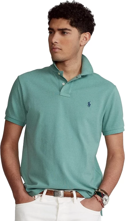 Мужское поло Polo Ralph Lauren Classic Fit Mesh, мятный
