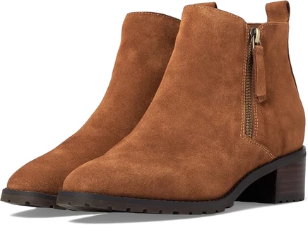 cognac suede