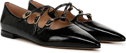 Женские балетки Sam Edelman Cass, черные кожаные