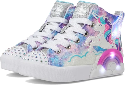 Детские кеды Skechers Twinkle со светодиодами, лаванда/мульти