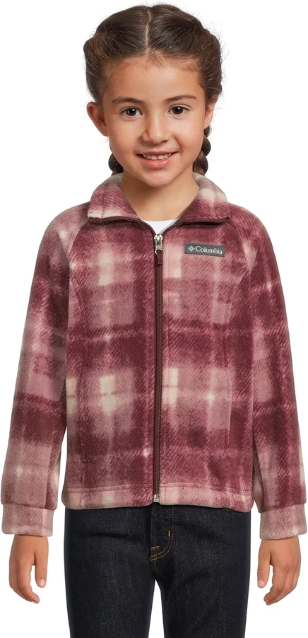 Детская флисовая куртка Columbia Kids Benton Springs II, розовая омбре