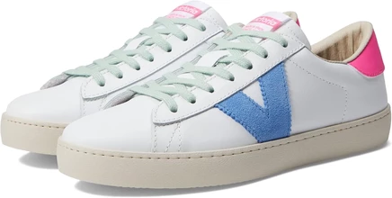 Женские кеды Victoria Berlin Leather & Neon, розовые