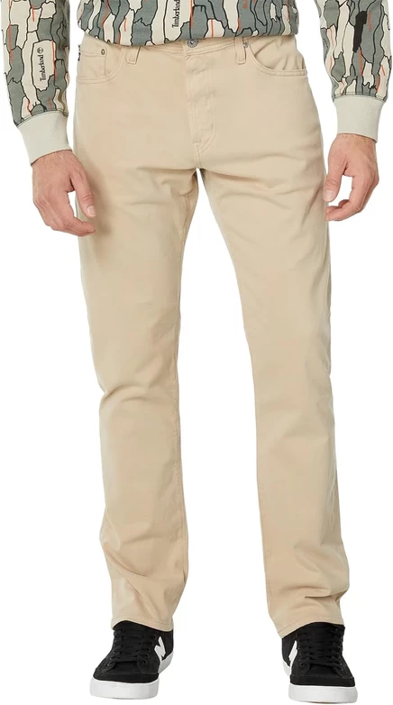 Мужские брюки AG Jeans Everett узкий прямой крой, латте