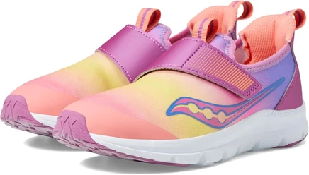 Детские кроссовки Saucony Kids Breeze Sport на липучке, розово-коралловые
