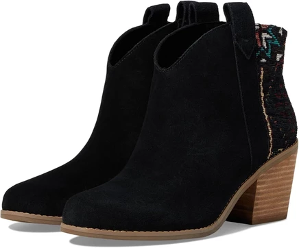 Женские ботильоны TOMS Constance замшевые, черные