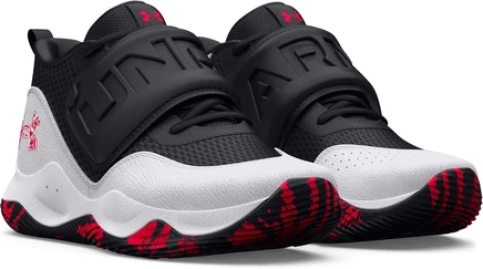 Детские кроссовки Under Armour Zone 2, черно-бело-красные