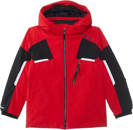 Spyder Kids Leader Jacket (Toddler/Little Kid) spyder red