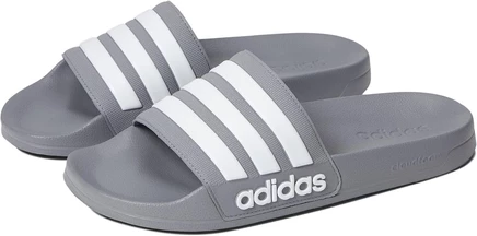 adidas Adilette для душа серый/белый/серый