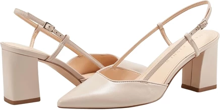 Marc Fisher LTD Zester light natural leather