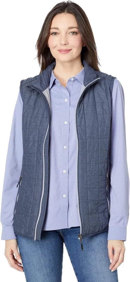 Женский жилет Cutter & Buck Rainier Primaloft, антрацит меланж