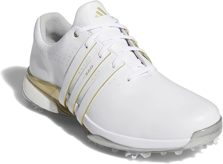 adidas Golf Tour360 24 Golf Shoes footwear white/gold metallic/silver metallic