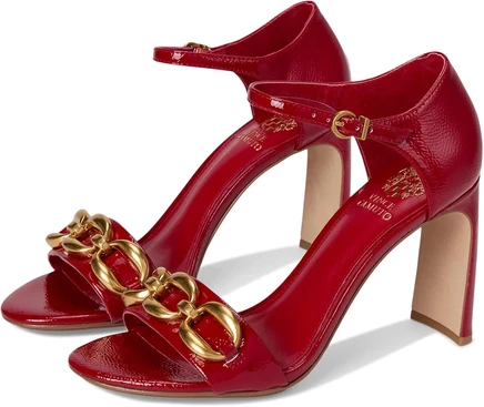 Vince Camuto Aurelia Chain Link High Heel Sandals flame