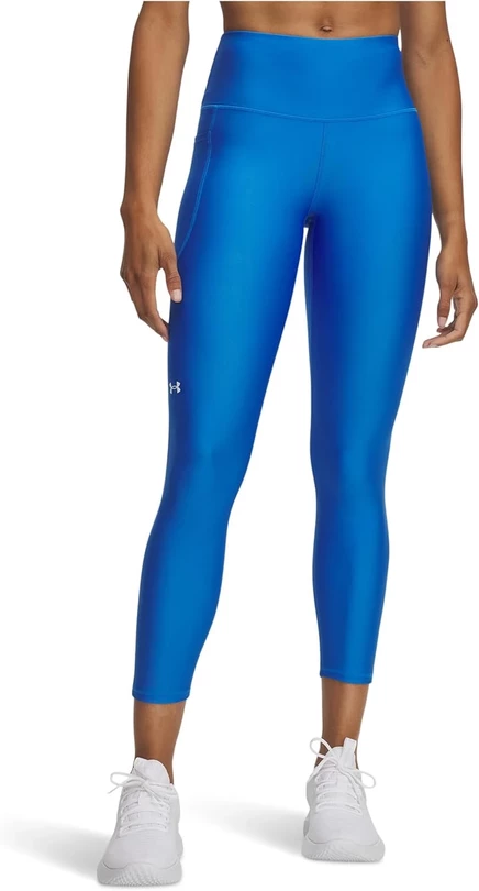 Женские леггинсы Under Armour HeatGear высокой посадки, бирюзово-белые