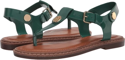 Женские сандалии Tommy Hilfiger Bennia кожаные, зеленые