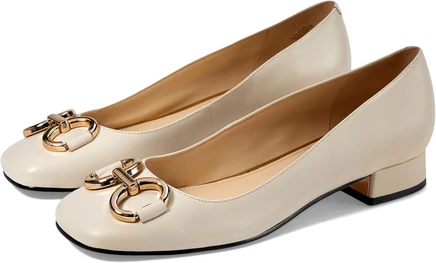 Женские туфли-лодочки Nine West Works кожаные, кремовые