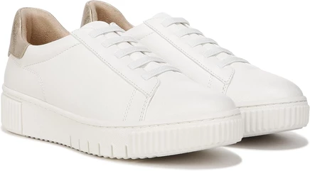 Женские кеды Naturalizer Tia Step-In кожаные, бело-золотые
