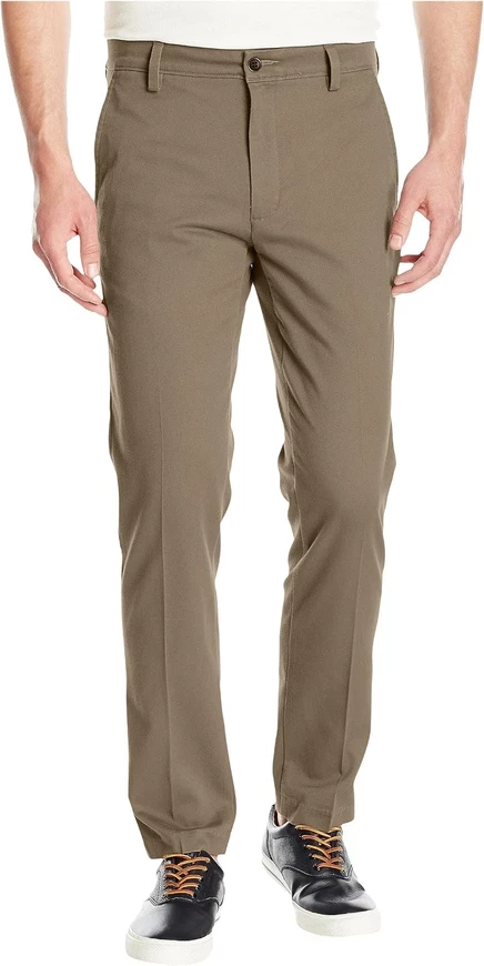 Мужские брюки Dockers Easy Khaki узкого кроя, серо‑бежевые