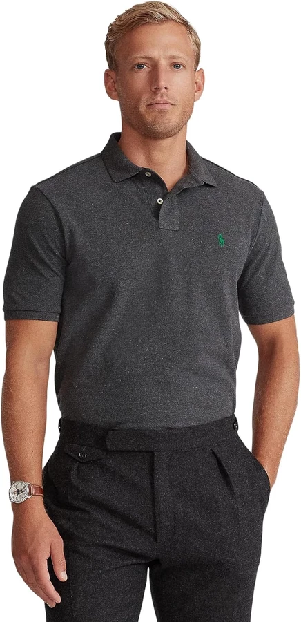 Мужская поло Polo Ralph Lauren The Iconic Mesh, меланж