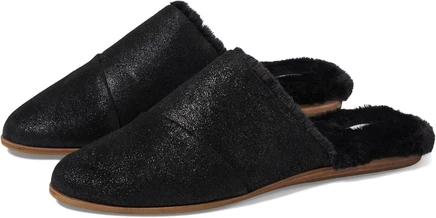 TOMS Jade из черной металлизированной замши