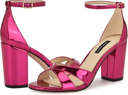 Nine West Saile темно-розовый зеркальный металлик