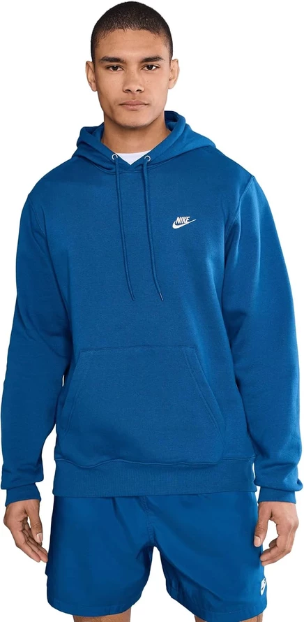 Мужское худи Nike Club Fleece, голубой/светло-хаки